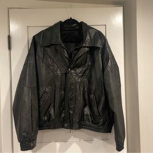 Men's Black Leather Jacket
